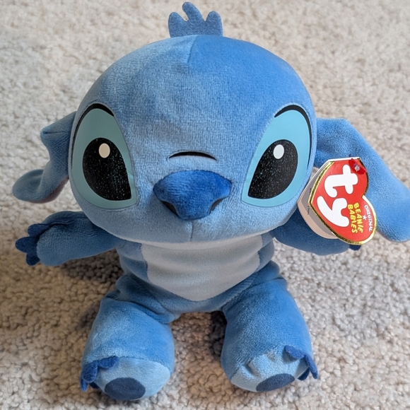 TY Beanie Baby STITCH Disney Lilo & Stitch Plush NWT 2025 Sparkle Eyes Stuffie - Picture 1 of 7